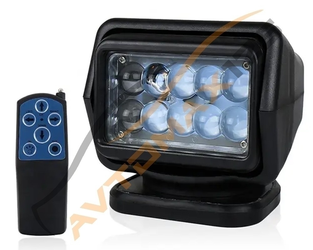 Фара-искатель CH015 12V 50W LED с дистанционным управлением Черный (габаритные размеры 180*180*175mm) на магните