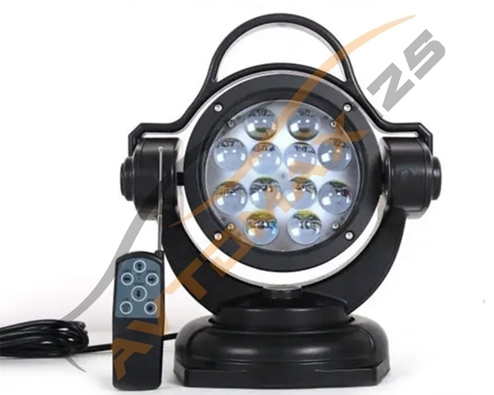 Фара-искатель CH078 12V 60W LED с дистанционным управлением, угол поворота 360град., на магните Черный
