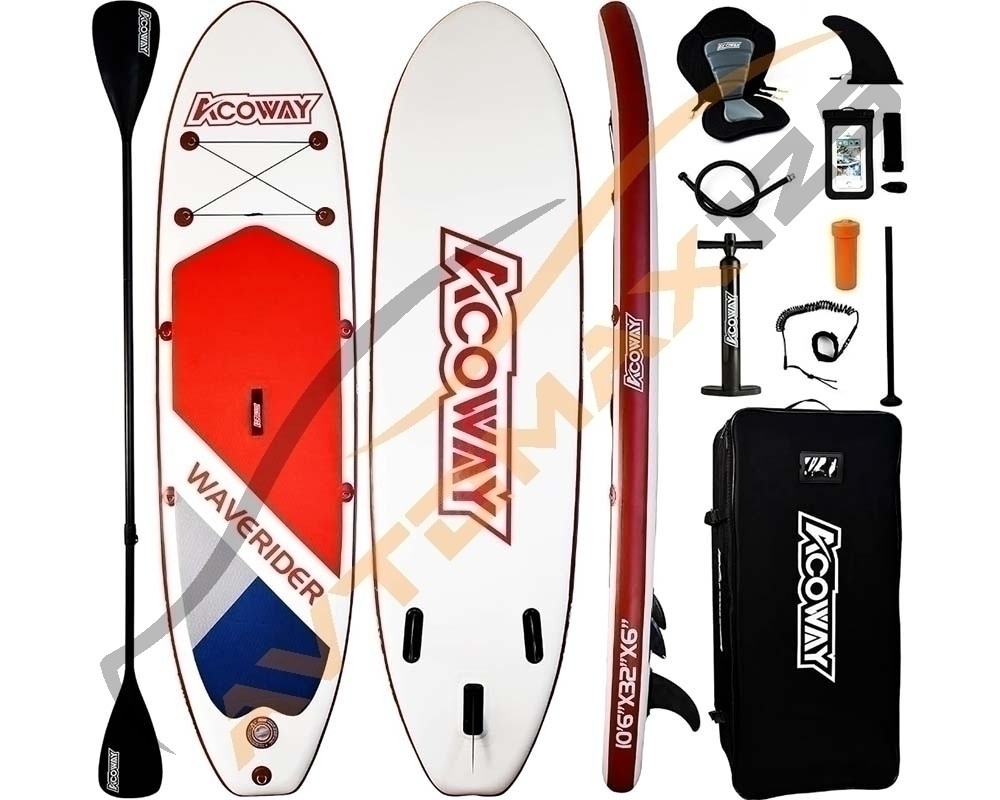 SUP-доска полный комплект 320*80*15 (однослойная, 3 плавника)