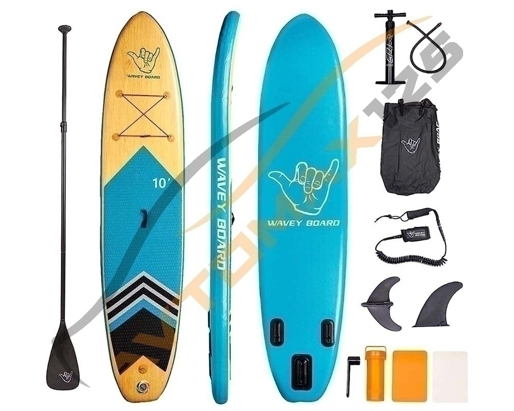 SUP-доска полный комплект 305*76*15 WB305-Y/BU однослойная